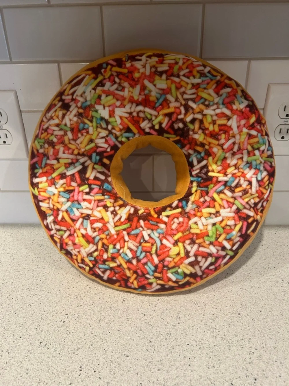 Plush Donut Party Pillow